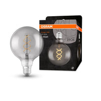OSRAM Vintage 1906® GLOBE LED Lampe (ex 15W) 5W / 1800K Warmweiß E27 Rauchglas Optik, E27-Leuchtmittel-LEDVANCE Shop