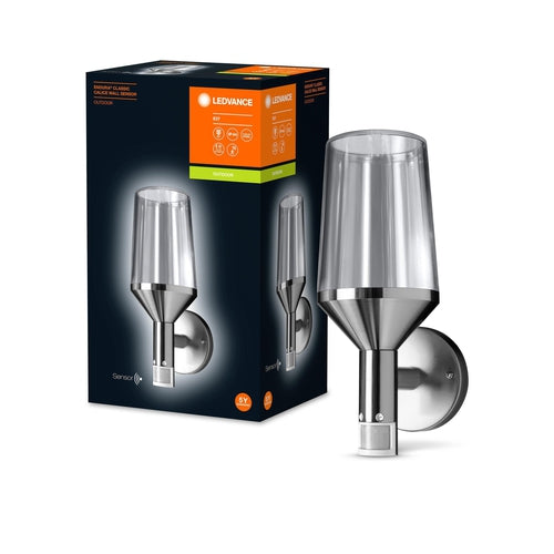 LEDVANCE Außenleuchte LED für Wand, ENDURA CLASSIC CALICE WALL SENSOR / 220…240 V, Gehäusematerial: Edelstahl, IP44-LEDVANCE-LEDVANCE Shop