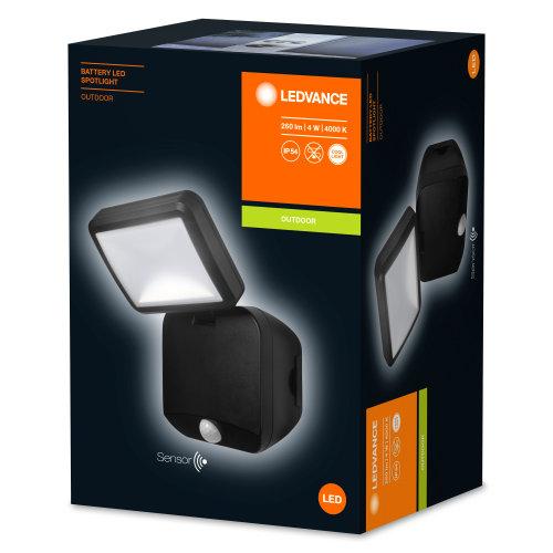 LEDVANCE Battery LED Spotlight Single Black 4 W-LEDVANCE-LEDVANCE Shop