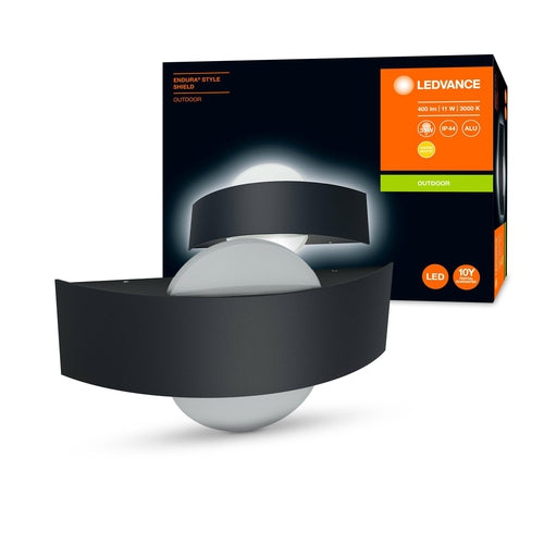 LEDVANCE Wand- und Deckenleuchte LED, Außenleuchte, ENDURA® STYLE SHIELD / 10,50 W, 220…240 V, Warm White, 3000 K, Gehäusematerial: Aluminium, IP44-LEDVANCE-LEDVANCE Shop