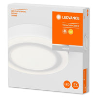 LEDVANCE Wand- und Deckenleuchte LED für Decke/Wand, LED CLICK White / 18 W, 220…240 V, Ausstrahlungswinkel: 110°, Warm White, 3000 K, Gehäusematerial: Aluminium, IP20-LEDVANCE-LEDVANCE Shop
