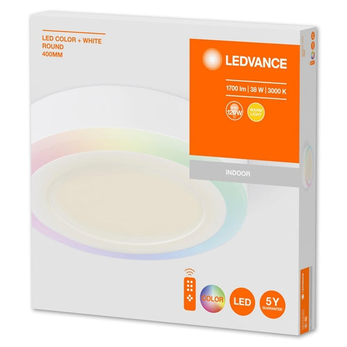 LEDVANCE Wand- und Deckenleuchte LED für Decke/Wand, LED COLOR + WHITE / 38 W, 220…240 V, Ausstrahlungswinkel: 110°, Warm White, 3000 K, Gehäusematerial: Aluminium, IP20-LEDVANCE-LEDVANCE Shop